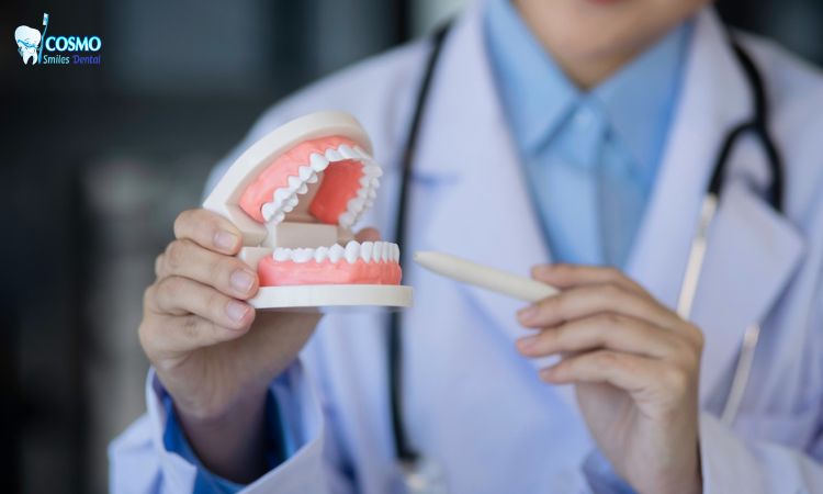 Implant-supported dentures at Cosmo Smiles Dental Arlington